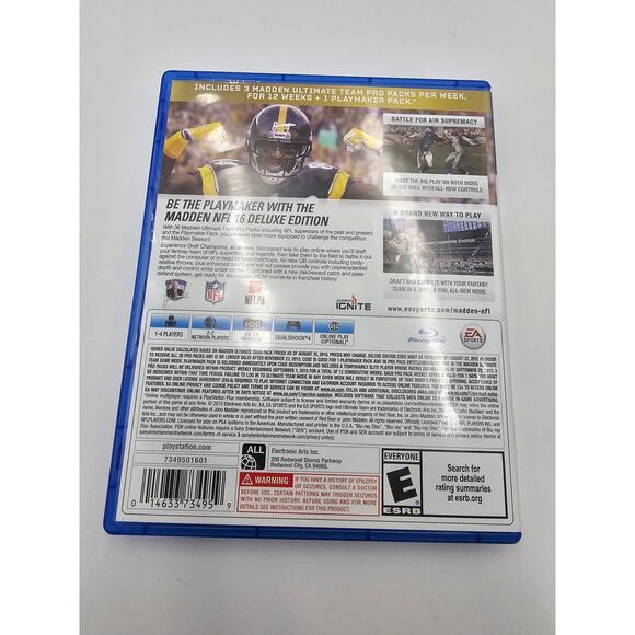 Madden 16 Playstation 4 PS4 - Picture 2 of 3